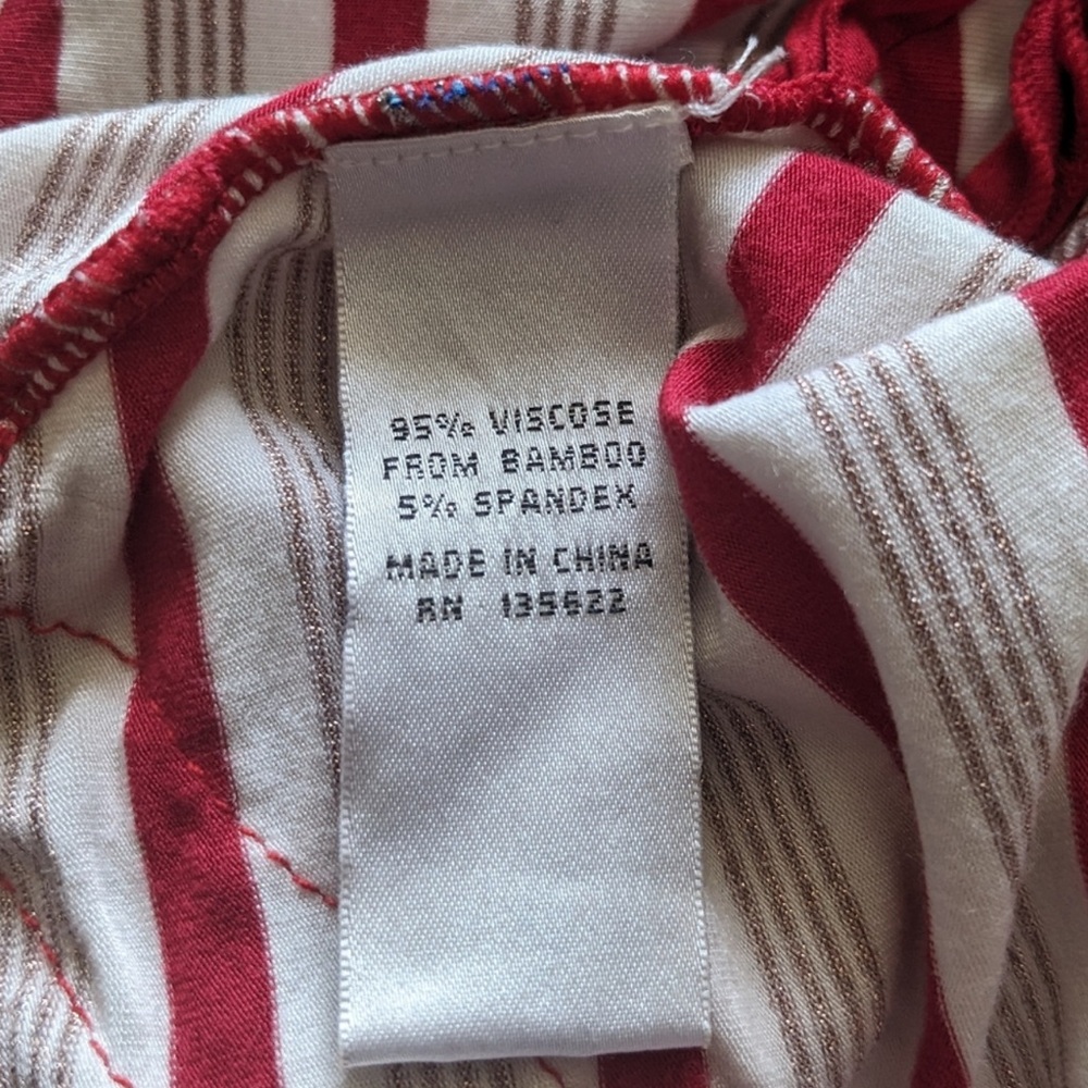 Kickee Pants 3T Babydoll Outfit Set Rose Gold Candy Cane Stripe, Excellent Cndtn - Picture 4 of 7